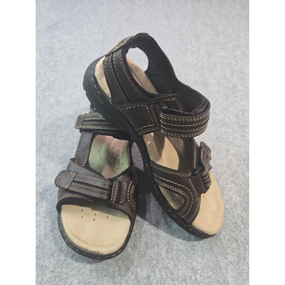 Dockers Mens Outdoor Sport Sandals Brown Adjustable Straps Size 8M